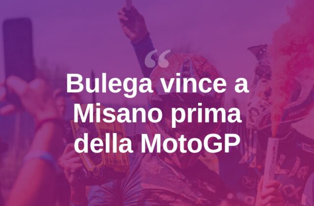 Bulega trionfa a Misano: “L’anno più bello della mia vita”
