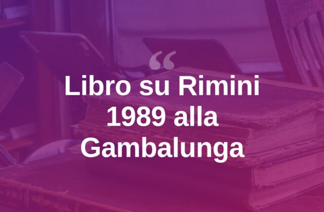 “L’estate cattiva. Rimini 1989”: Ceccarini alla Gambalunga