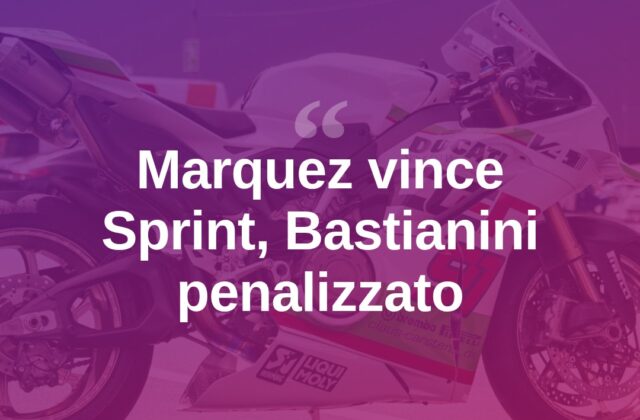 Marquez vince la Sprint a Motegi, Bastianini fuori dal podio