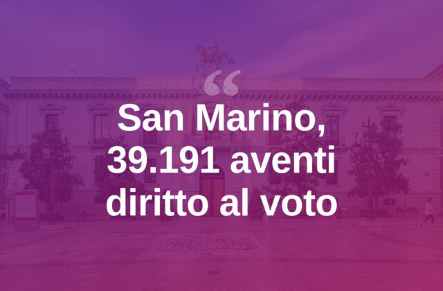 San Marino, aggiornate le liste: 39.191 elettori al voto