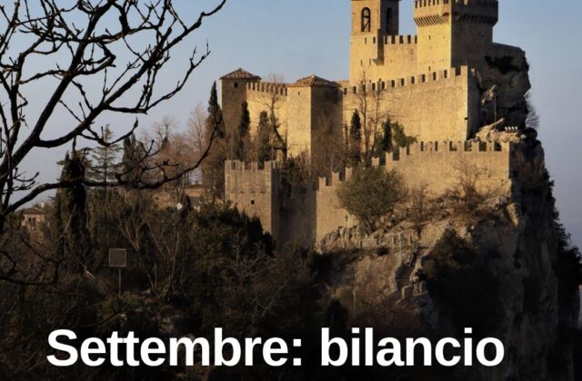Settembre, un bilancio di buone notizie: quattro arrivano da San Marino
