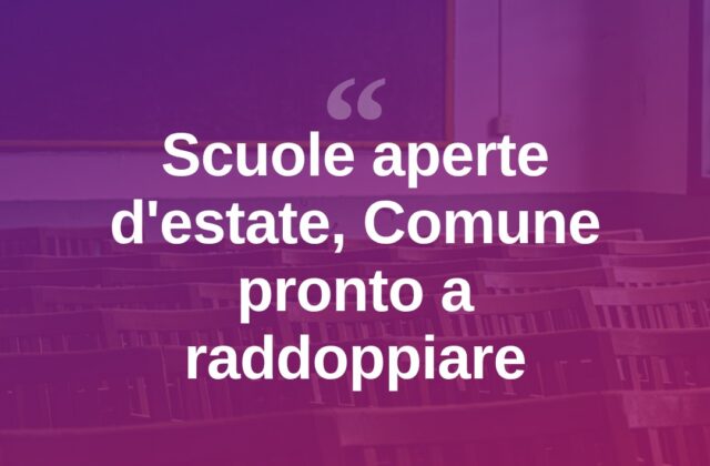 Scuole aperte d’estate a Rimini, il Comune pensa al raddoppio